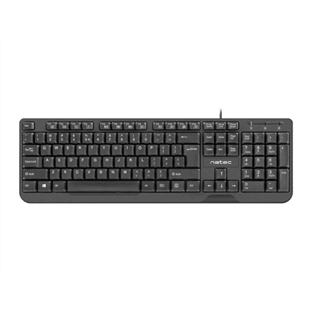 Natec Keyboard, Trout, US Layout, Slim, Black · Natec · NKL-0967 Trout – image 1