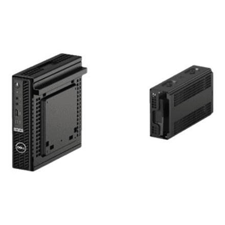 Dell | OptiPlex Micro and Thin Client Dual VESA Mount w/Adapter Bracket | Black – nuotrauka 1