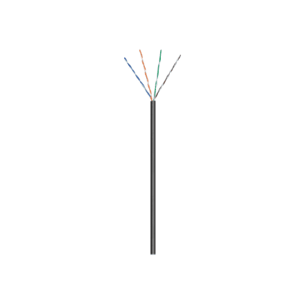 Goobay Outdoor Network Cable | CAT 5e U/UTP | AWG 26/7 | Cable length: 100 m | Black – nuotrauka 1