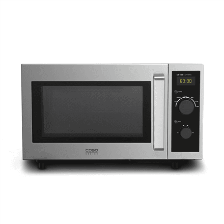 Caso Ceramic Microwave | CM 1000 | Free standing | 1000 W | Stainless Steel/Black – image 1