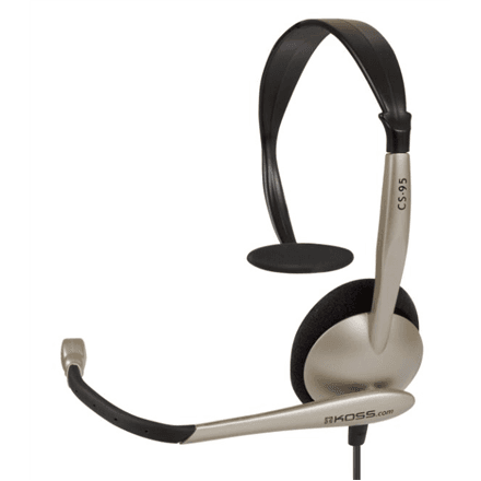Koss | Headphones | CS95 | Wired | On-Ear | Microphone | Black/Gold – nuotrauka 1