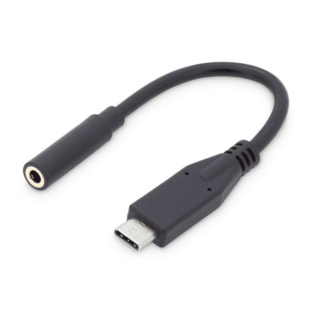 Digitus USB Type-C Audio adapter cable, Type-C - 3.5mm M/F, 0.2m, Audio input/output, Version 3.1 – nuotrauka 1