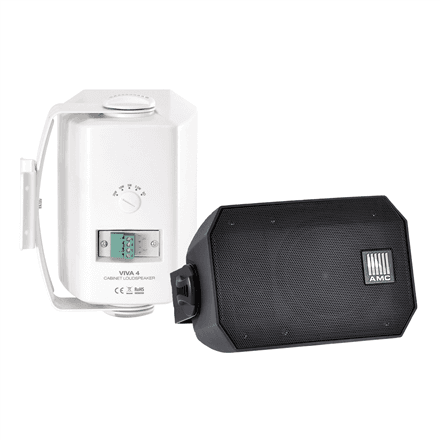 Shure | Wall Mount Plastic Loudspeakers | VIVA 4 | 20 W | 89 dB | White/Black – image 1