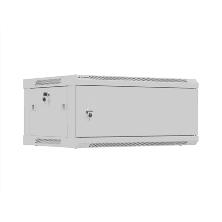 Lanberg Wall mounted installation cabinet 19" 4U 600X450 | WF01-6404-00S | Gray – nuotrauka 1
