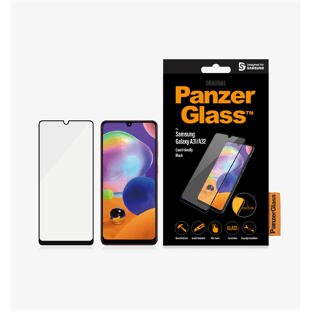 PanzerGlass | Samsung | Galaxy A31/A32 4G | Glass | Black | Case Friendly – nuotrauka 1