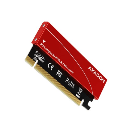 AXAGON PCI-Express x16 internal adapter to connect an NVMe M.2 SSD to a desktop | PCEM2-S – nuotrauka 1