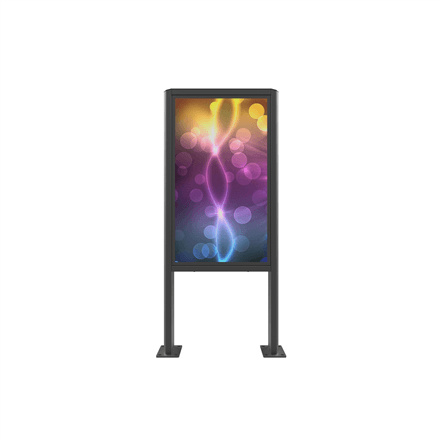 EDBAK | Floor stand | POK101 | 55 " | Maximum weight (capacity) 80 kg | Black – image 1