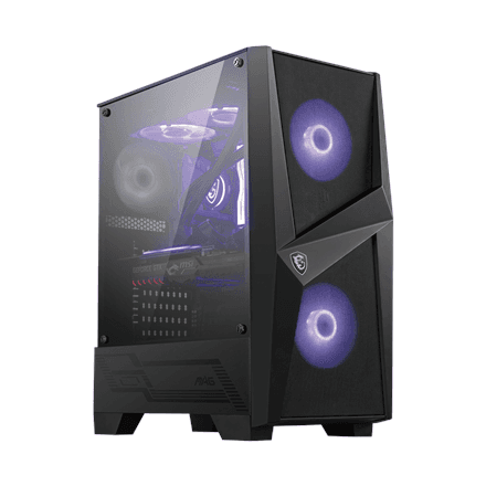 MSI MAG FORGE 100M PC Case, Mid-Tower, USB 3.2, Black · MSI · MAG FORGE 100M – image 1