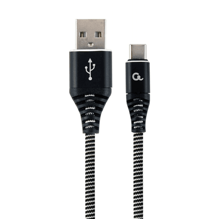 Cablexpert Premium cotton braided Type-C USB charging and data cable, 1 m – nuotrauka 1