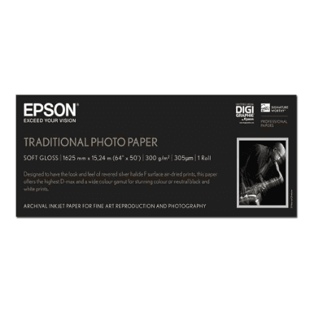Traditional Photo Paper (64" x 15 m) | C13S045107 | Photo Paper | 300 g/m² – nuotrauka 1