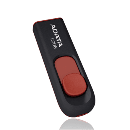 ADATA | C008 | 32 GB | USB Type-A | Black/Red – nuotrauka 1