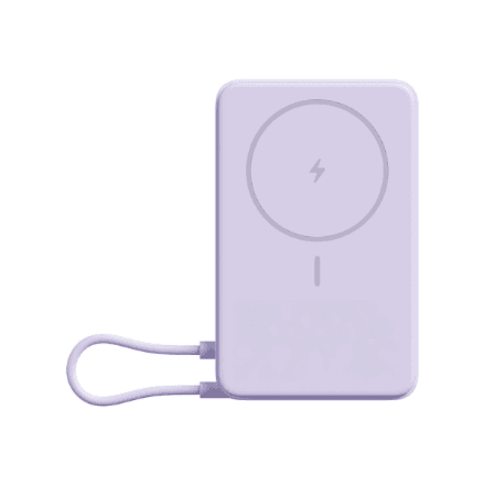 Xiaomi Magnetic Power Bank 10000 with Built-in | 10000 mAh | Purple – image 1