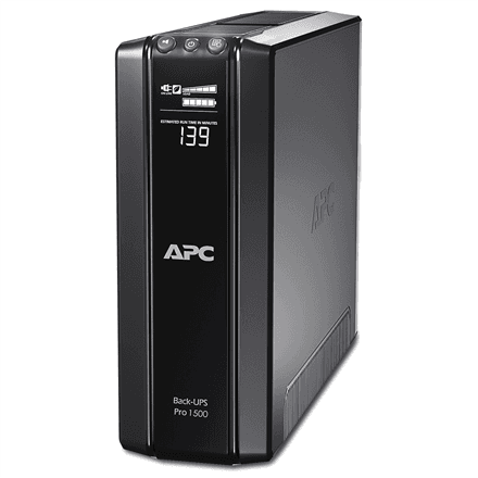 Schneider Electric APC Back-UPS Pro, Tower, 10x IEC C13 outlets, AVR, LCD, user-replaceable battery · BR1500GI · 1500 VA – image 1