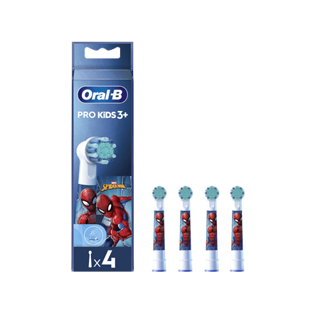 Oral-B Replacement Toothbrush Heads · EB10 4 refill Spiderman · Heads – image 1