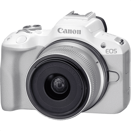 Canon EOS R50 WH + RF-S 18-45mm F4.5-6.3 IS STM (SIP) – nuotrauka 1