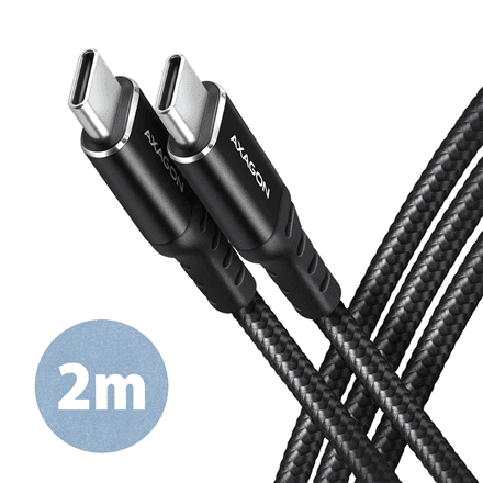 AXAGON | Data and charging cable, 2 m | BUCM-CM20AB | USB Type C to USB Type C – image 1
