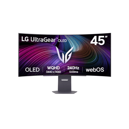 LG | 45GX90SA-B | 45 " | OLED | WQHD+ | 240 Hz | 0.03 ms | 3440 x 1400 pixels | 275 cd/m² – image 1