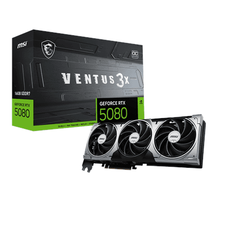 MSI GeForce RTX 5080 16G VENTUS 3X OC · NVIDIA · 16 GB – nuotrauka 1