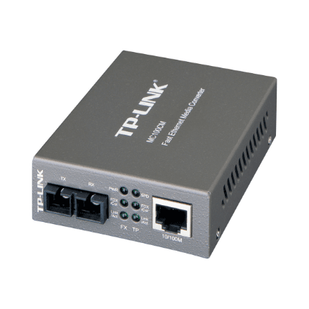 TP-LINK | 10/100Mbps Multi-Mode Media Converter | MC100CM | 10/100Base-TX | 100Base-FX – image 1