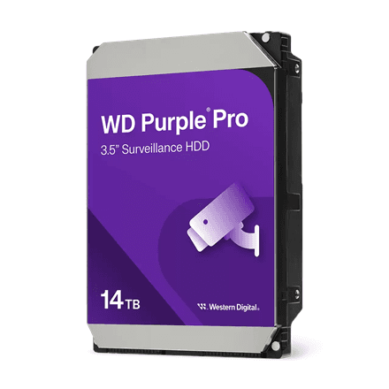 Western Digital Purple Pro Smart Video Hard Drive | 7200 RPM | 14000 GB – nuotrauka 1