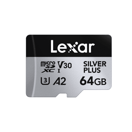 Lexar | SILVER PLUS | 64 GB | microSDXC | Flash memory class 10 – image 1