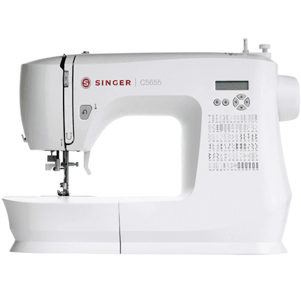 Singer | Sewing Machine | C5655 | Number of stitches 80 | Number of buttonholes 6 | White – image 1