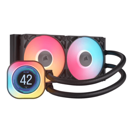 Corsair | Liquid CPU Cooler | iCUE LINK TITAN 240 RX LCD | Intel, AMD – image 1