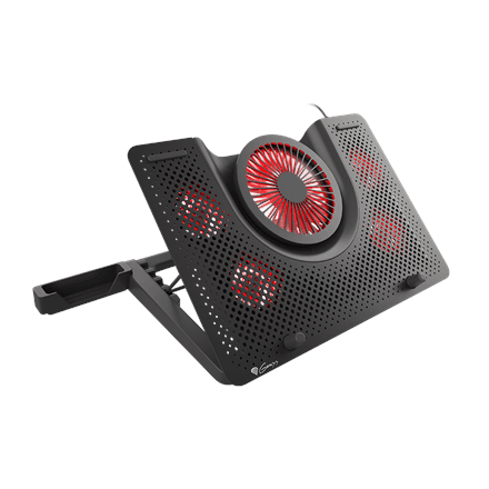 GENESIS Laptop cooling pad, OXID 550 15.6-17.3 5 FANS, LED LIGHT, 1 USB · Genesis · Laptop cooling pad, OXID 550 – nuotrauka 1