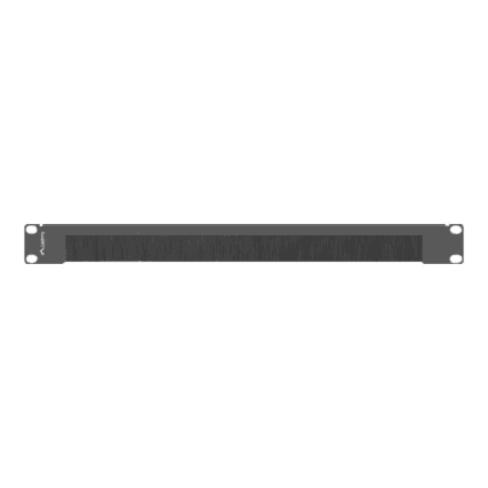 Lanberg 19" Brush Panel 1U | AK-1103-B | Black – image 1