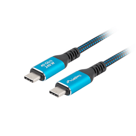 Lanberg | USB-C M/M 4.0 CABLE 240W 8K 60HZ | CA-CMCM-44CU-0005-BK – image 1
