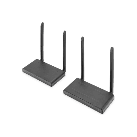 Digitus 4K Wireless HDMI KVM Extender Set, 150 m | DS-55328 | Black – nuotrauka 1