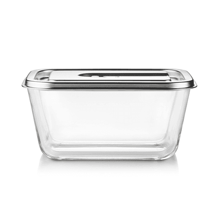 Caso Glass Vacuum Container with Plastic Lid | VacuBoxx Inox XL | Transparent – nuotrauka 1