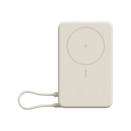 Xiaomi Magnetic Power Bank 10000 with Built-in | 10000 mAh | Beige – nuotrauka 1