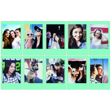 Fujifilm | Instax Mini | SKY BLUE FRAME (10pl) Instant Film | 54 x 86 mm – image 1
