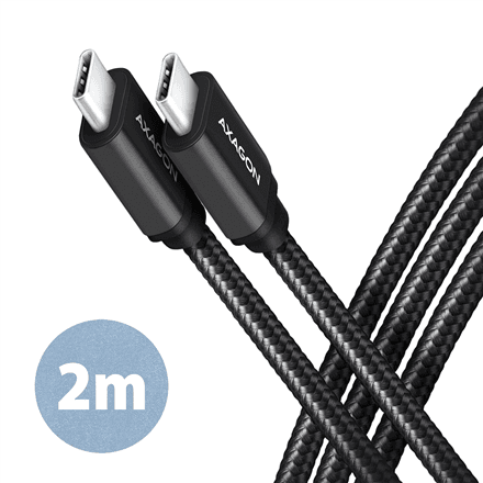 AXAGON | Data and charging cable | BUCM3-CM20AB | USB Type-C to USB Type-C – image 1