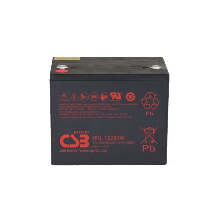 CSB Battery Battery 12V 6Ah 25W Pb F2 | HRL1225W – image 1