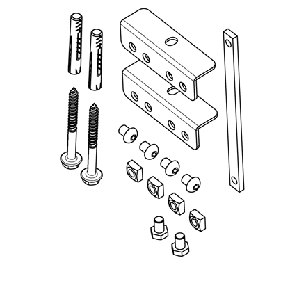 Vogels | Other | PFA 9126 Bracket kit for PFB 34xx | Silver – image 1