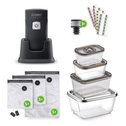 Caso Professional Hand Vacuum Sealer with Accessories · Vacu OneTouch Pro Set · Power 20 W – nuotrauka 1