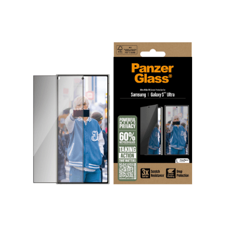 PanzerGlass Privacy Screen Protector Samsung Galaxy S25 Ultra · Ultra-Wide Fit · PanzerGlass – nuotrauka 1