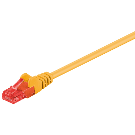 Goobay CAT 6, U/UTP | Patch cord | Yellow – image 1