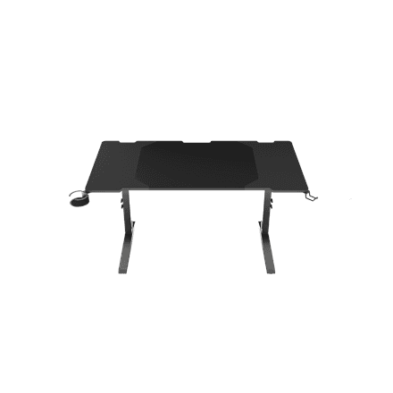 Genesis | Modular Gaming Desk | Holm 140 RGB | Anthracite Black – nuotrauka 1