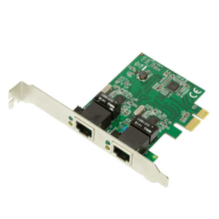 Logilink PC0075, 2-port Gigabit PCI Express network card · Logilink · 2 x Gigabit Lan (RJ 45) – image 1
