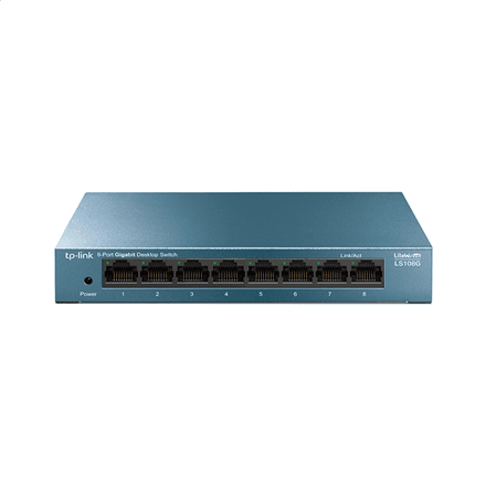 TP-LINK 8-Port 10/100/1000Mbps Desktop Network Switch – nuotrauka 1