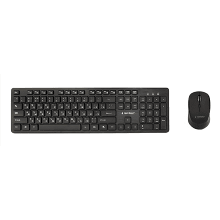Gembird KBS-WCH-04-RU | Keyboard and Mouse Set | Wireless | Russian | Black – image 1