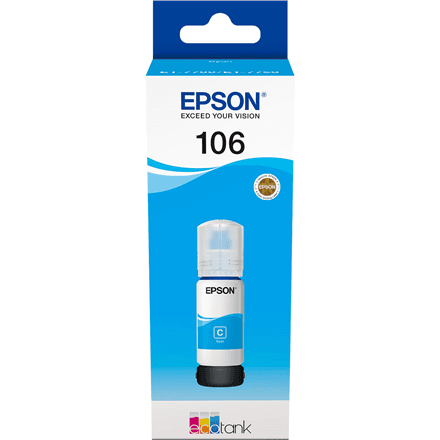 Epson Ecotank | 106 | Ink Bottle | Cyan – nuotrauka 1