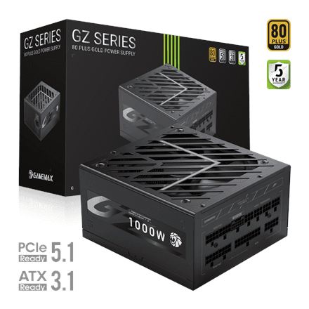Gamemax PSU | GZ 1000G | 1000 W | Gold | Full Modular – nuotrauka 1