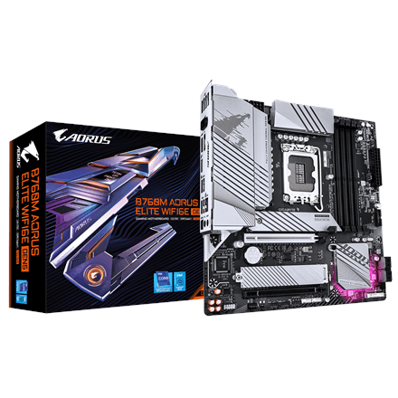 Gigabyte B760M AORUS ELITE WIFI6E GEN5 · Processor family Intel · Processor socket LGA1700 – nuotrauka 1