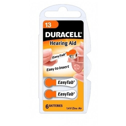 Duracell A13/DA13/ZL13 | Zinc air cells | 6 pc(s) – nuotrauka 1