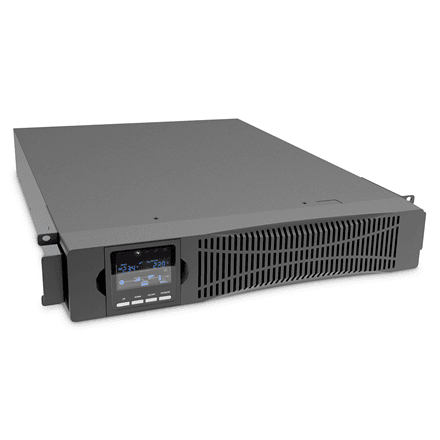 DIGITUS OnLine UPS, rack/tower, 1500VA, 1500W, LCD, 8 x C13, 1 x C19, RS-232, USB, RJ45, SNMP card (optional), relay card (optional) · Digitus · OnLine UPS – nuotrauka 1