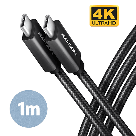 AXAGON | Data and charging USB 2.0 cable | BUCM32-CM10AB | USB Type-C to USB Type-C – image 1